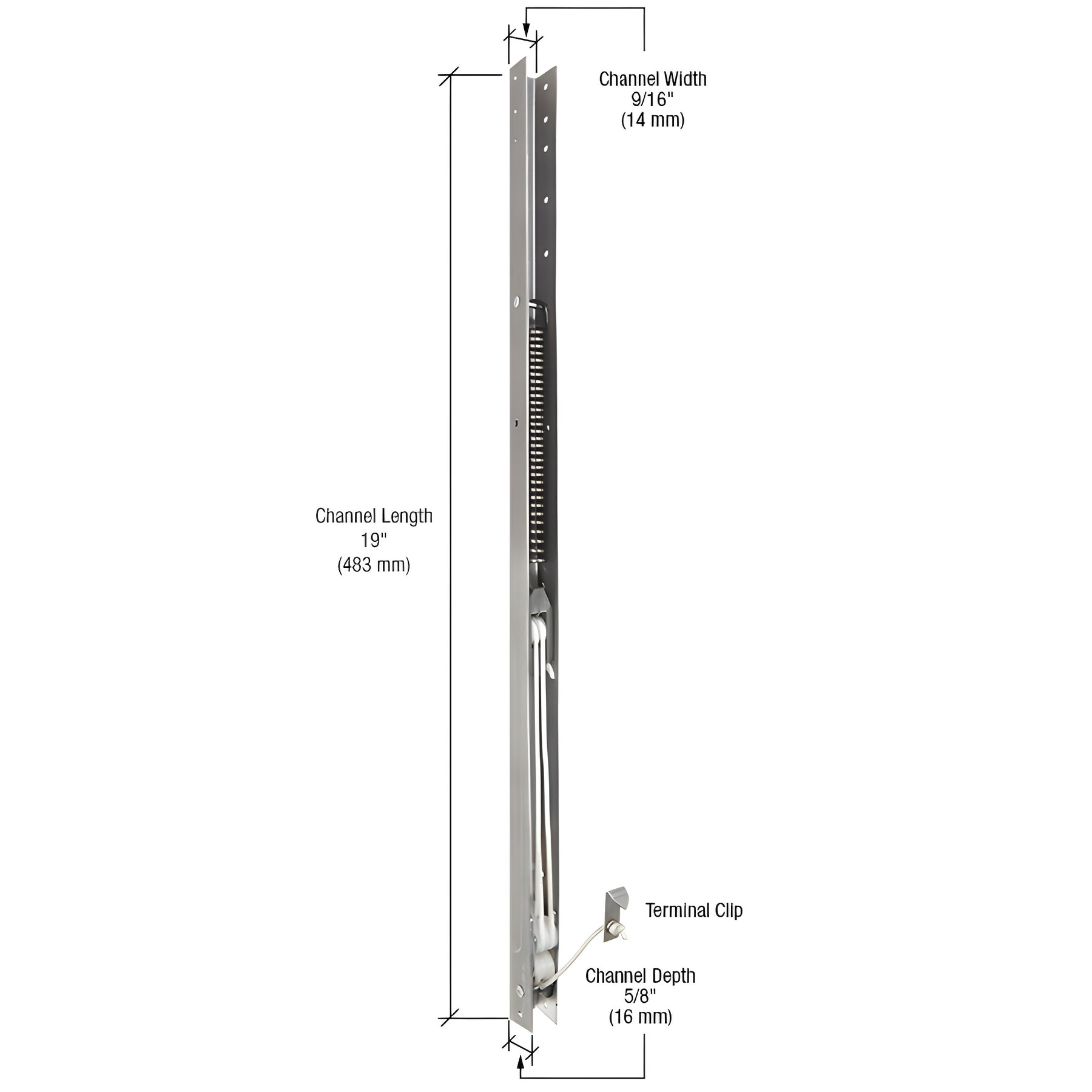 CRL 19" Window Channel Balance - 1820 or 18-2