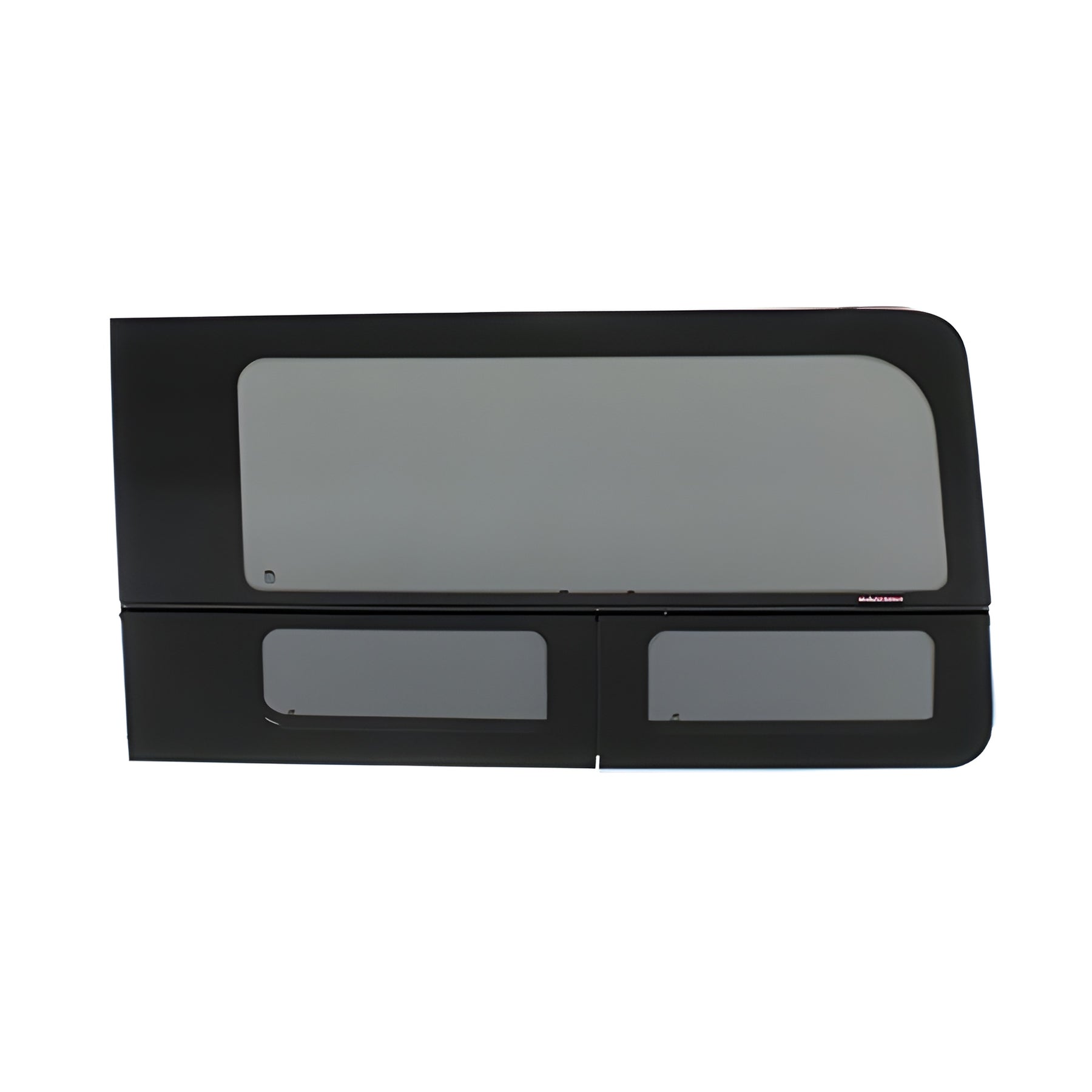 CRL 2015+ OEM Design 'All-Glass' Look Ford Transit Passenger's Side Sliding Door Window for 130" or 148" Standard Body and 148" Extended Length Body Medium and High Top Vans