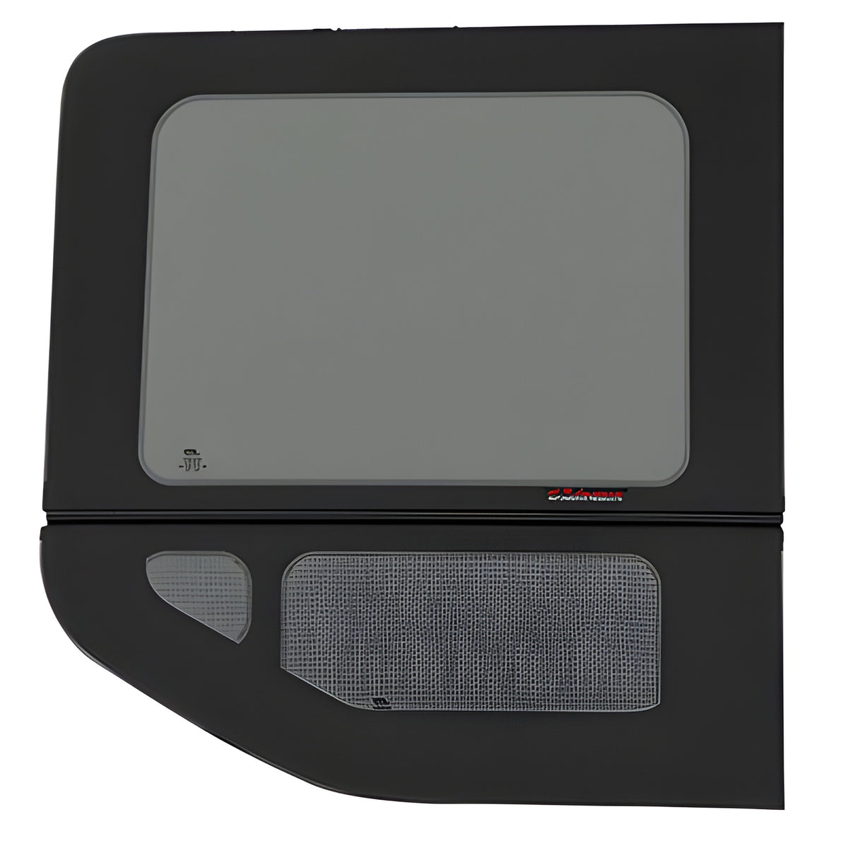CRL 2015+ OEM Design 'All-Glass' Look Ford Transit Passenger's Side Rear Quarter Window for 148" Standard Body ONLY Medium and High Top Vans