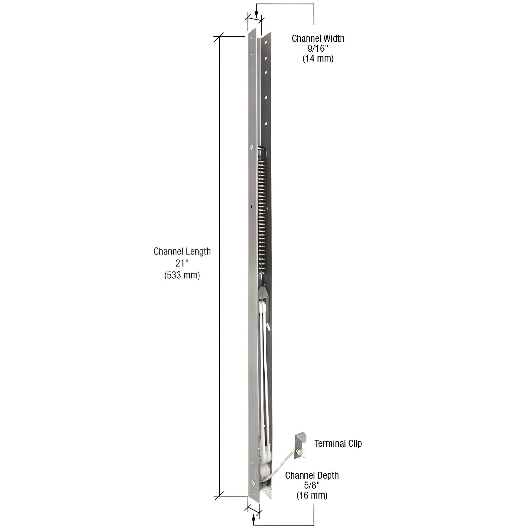 CRL 21" Window Channel Balance - 2010 or 20-1