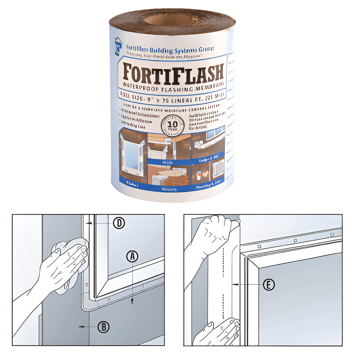 CRL 25 mil 9" x 75' Fortifiber FortiFlash® Waterproof Flashing