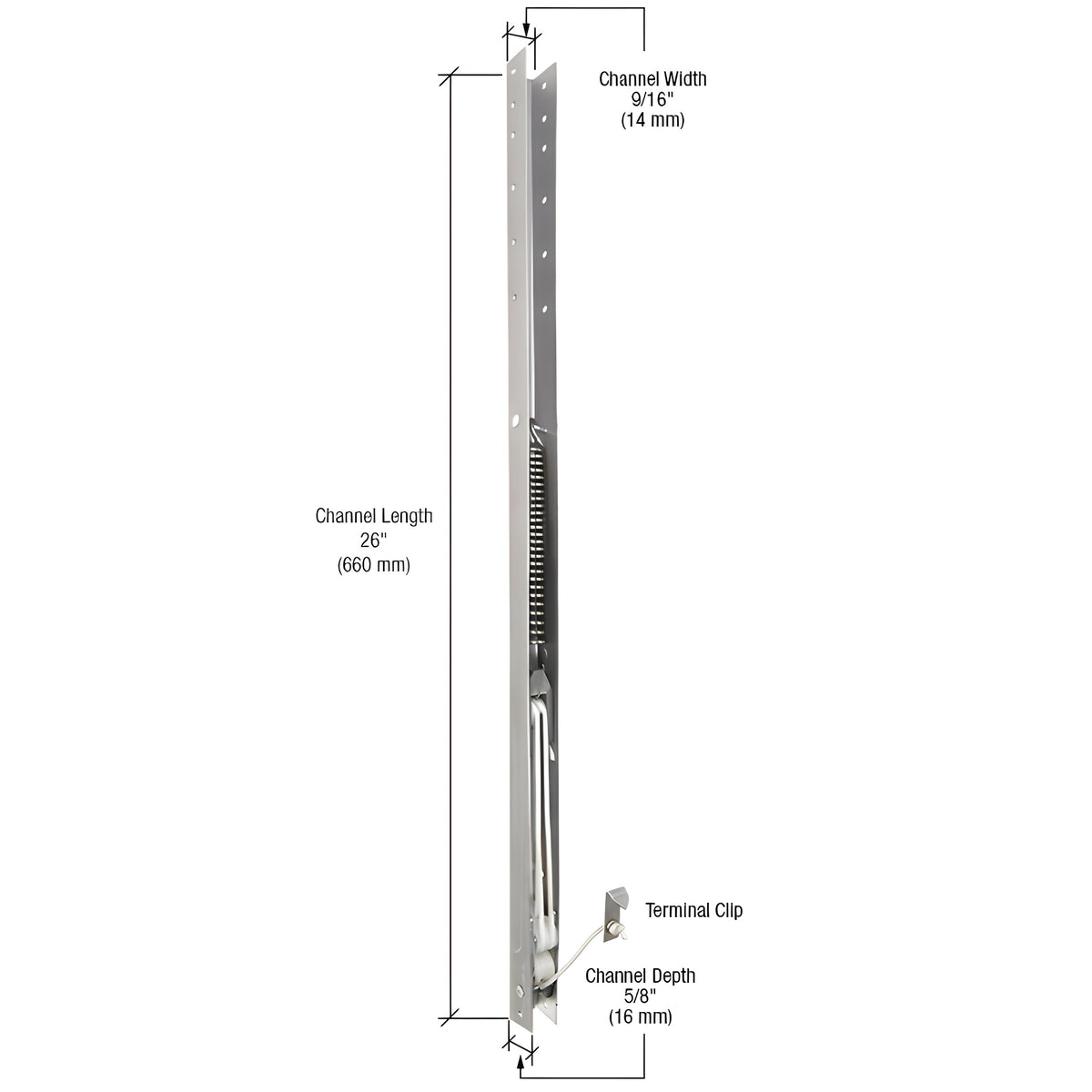 CRL 26" Window Channel Balance - 2520 or 25-2
