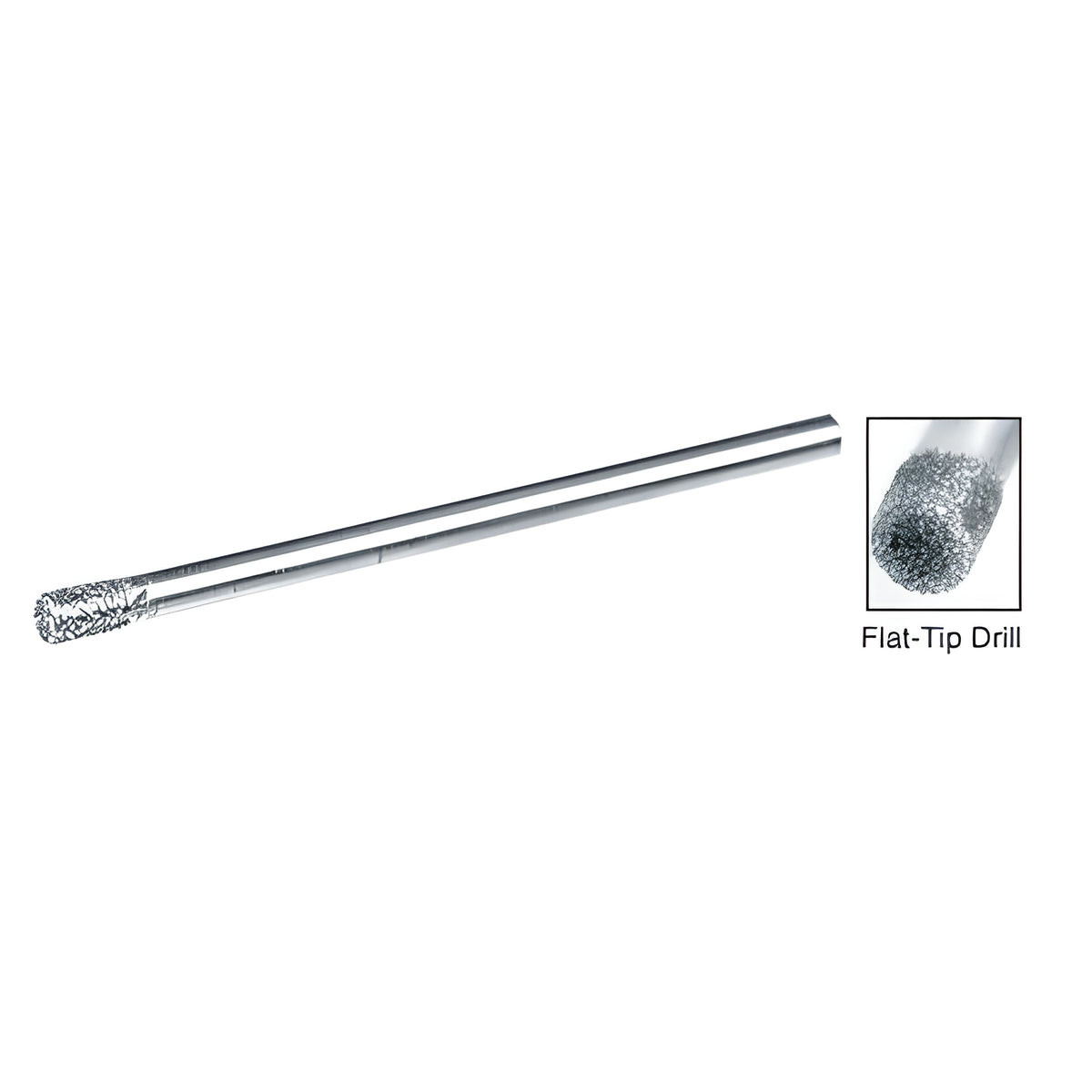 CRL 2mm Miniature Plated Diamond Flat-Tip Drill