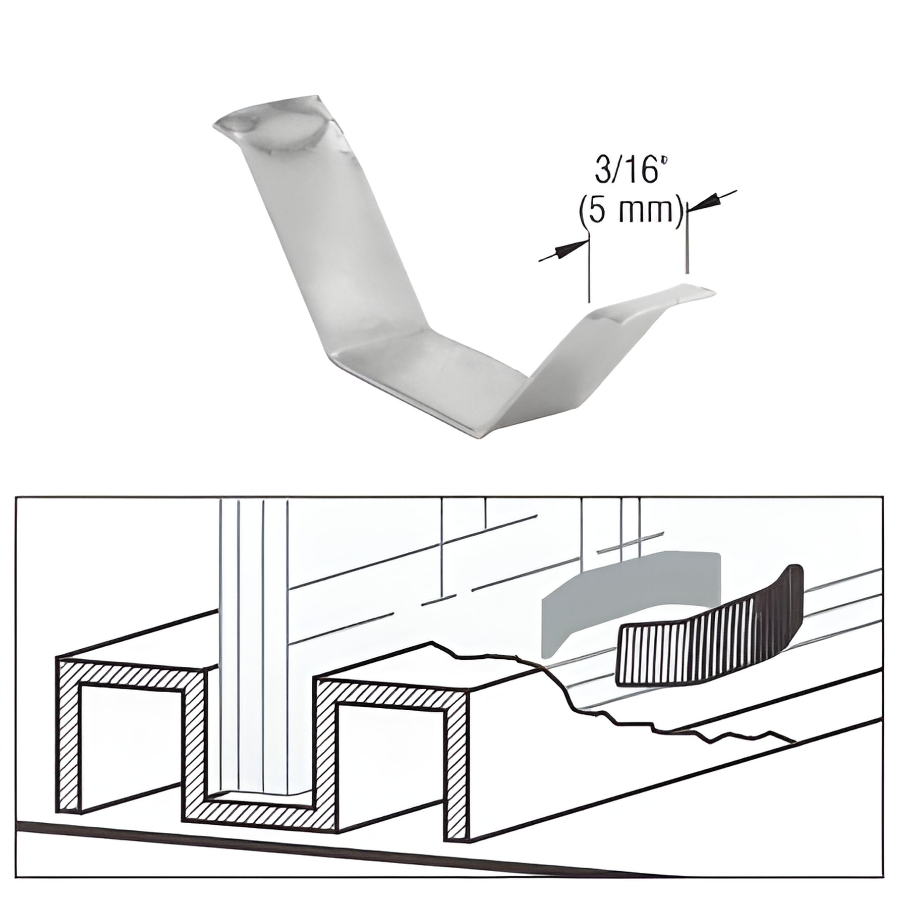 CRL 3/16" Wedgit Glass Centering Springs