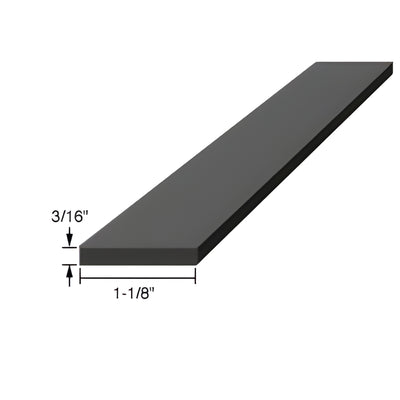 CRL 3/16" x 1-1/8" x 4" Silicone Rubber Setting Blocks
