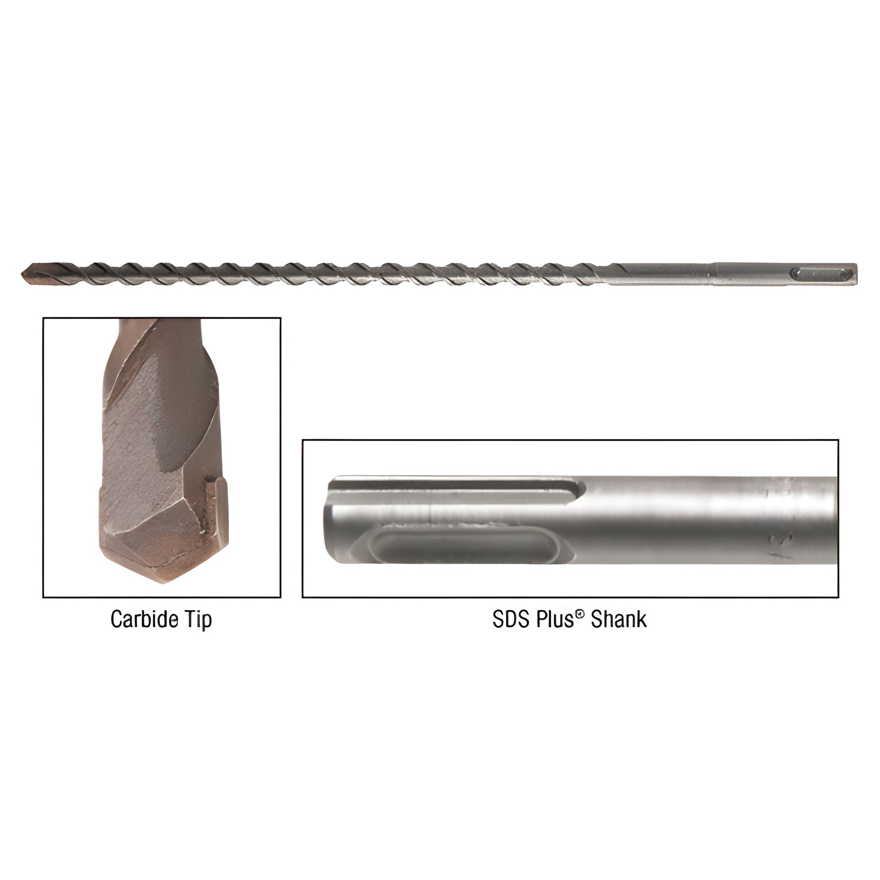 CRL 3/8" Heavy-Duty Masonry Drill - 12" Long
