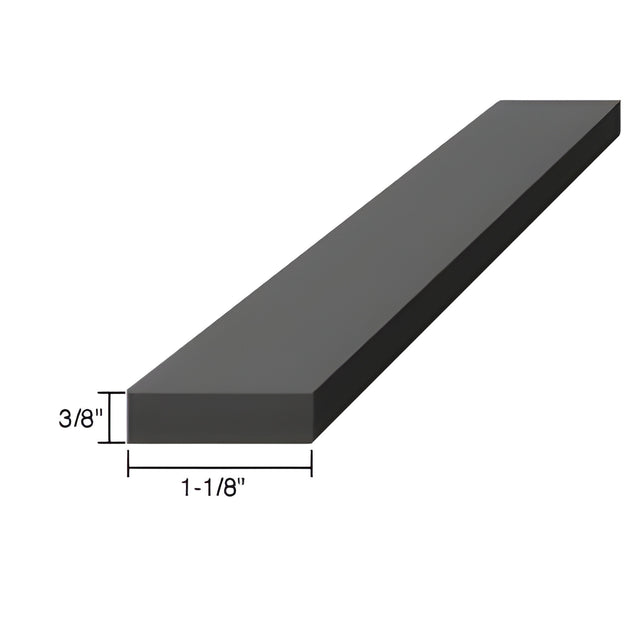 CRL 3/8" x 1-1/8" x 4" Silicone Rubber Setting Blocks