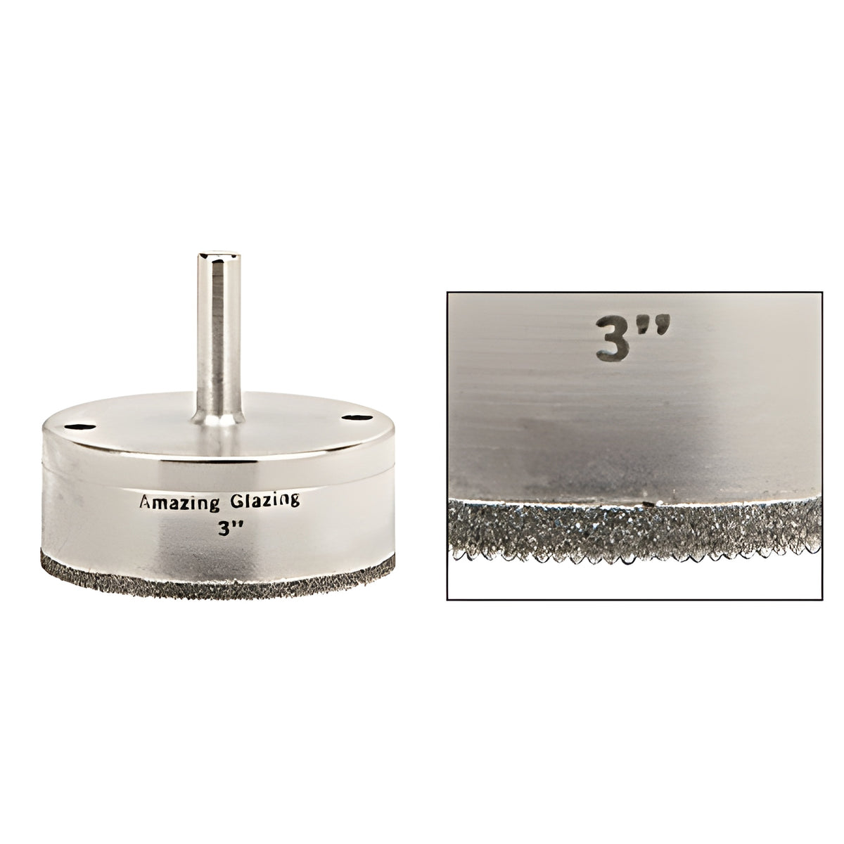 CRL 3" Amazing Glazing Plated Diamond Drill