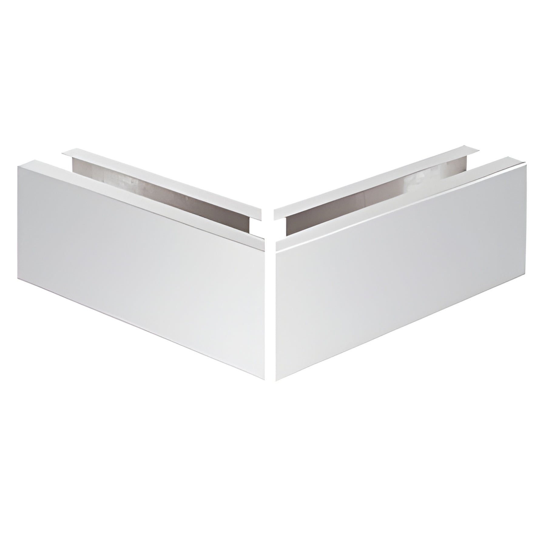 CRL 304 Polished Stainless Grade 12" Mitered 90º Corner Cladding for B5S Series Standard Square Base Shoe