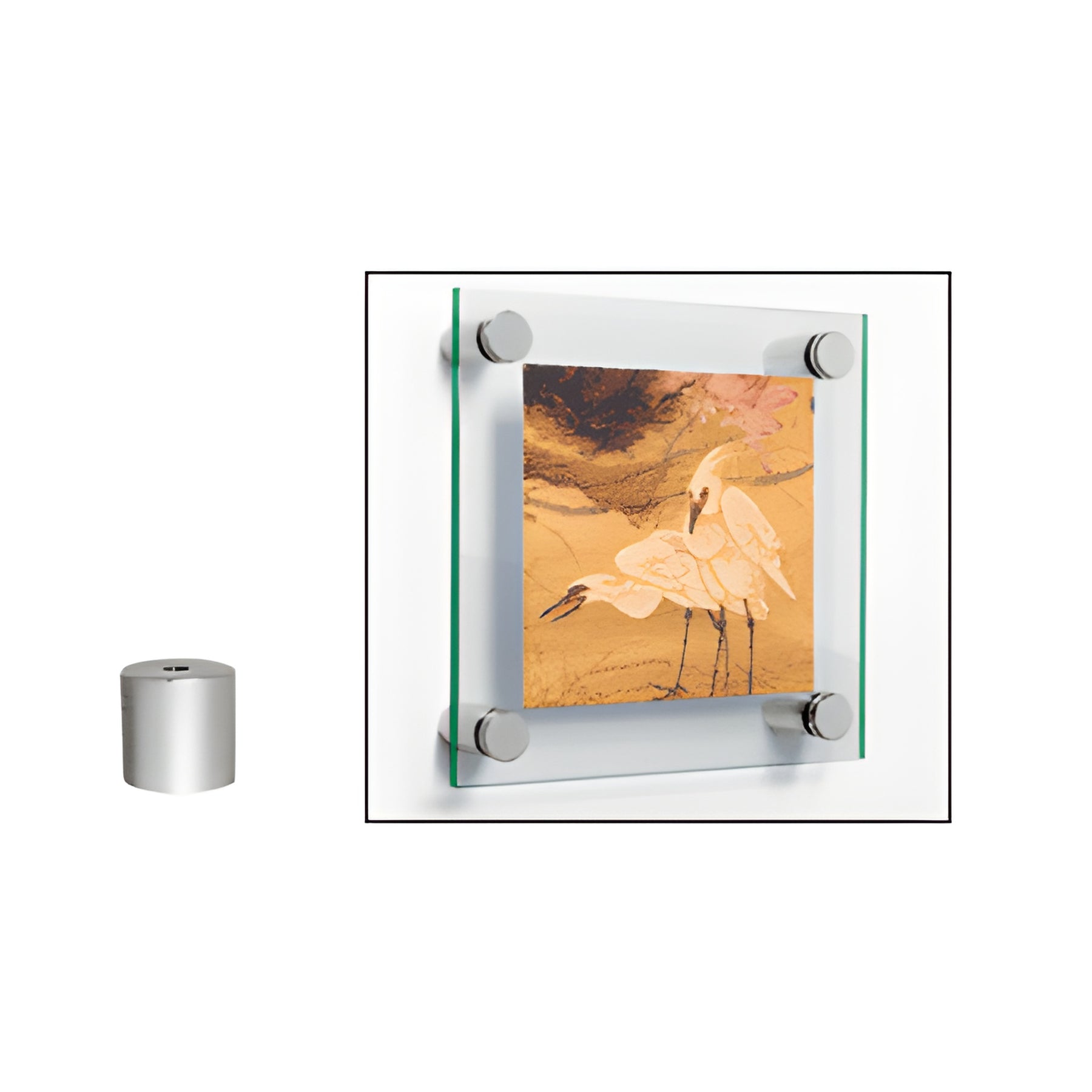 CRL 316 Brushed Stainless 1/2" Diameter by 3/4" Long Standoff Base