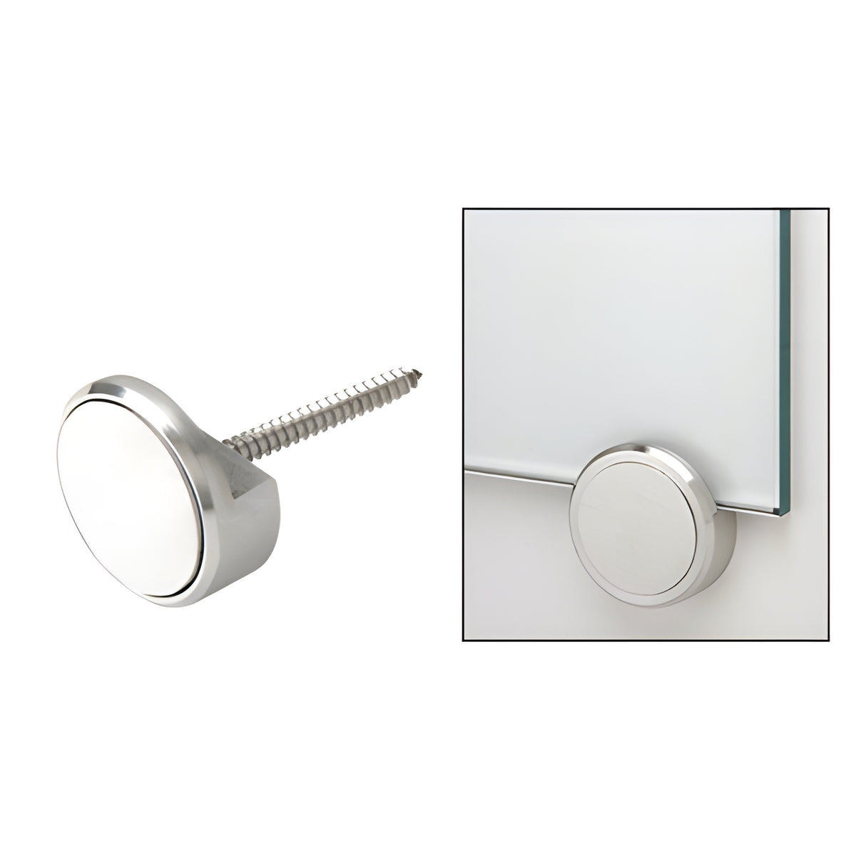 CRL 316 Polished Stainless 1" Panel Clip