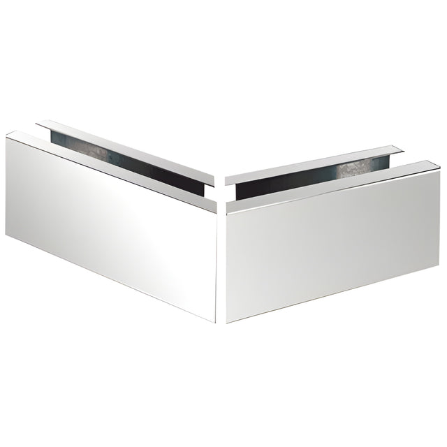 CRL 316 Polished Stainless 12" Mitered 135º Corner Cladding for B7S Series Heavy-Duty Square Base Shoe