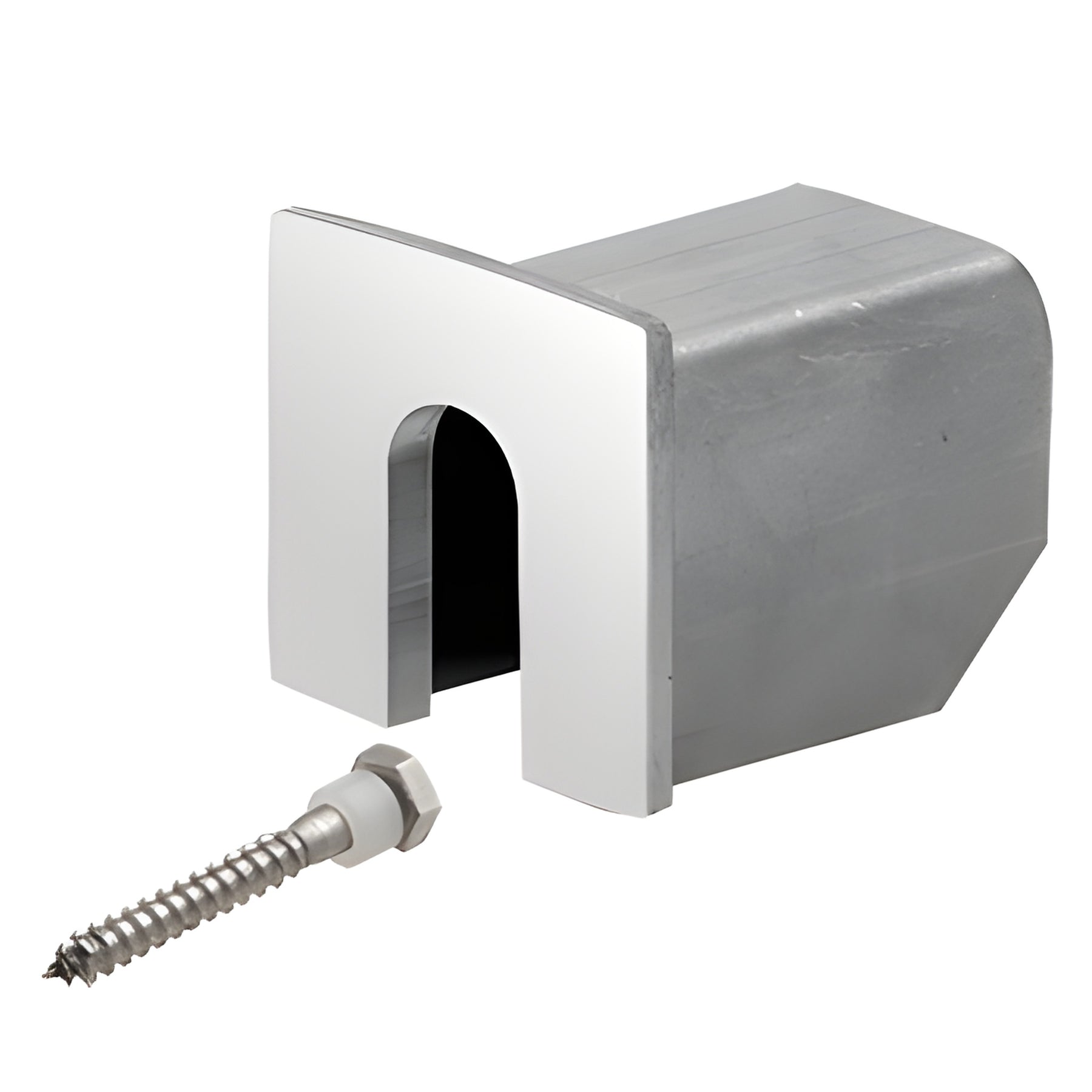 CRL 316 Polished Stainless Stabilizing End Cap for LC10 Series Cap Rail