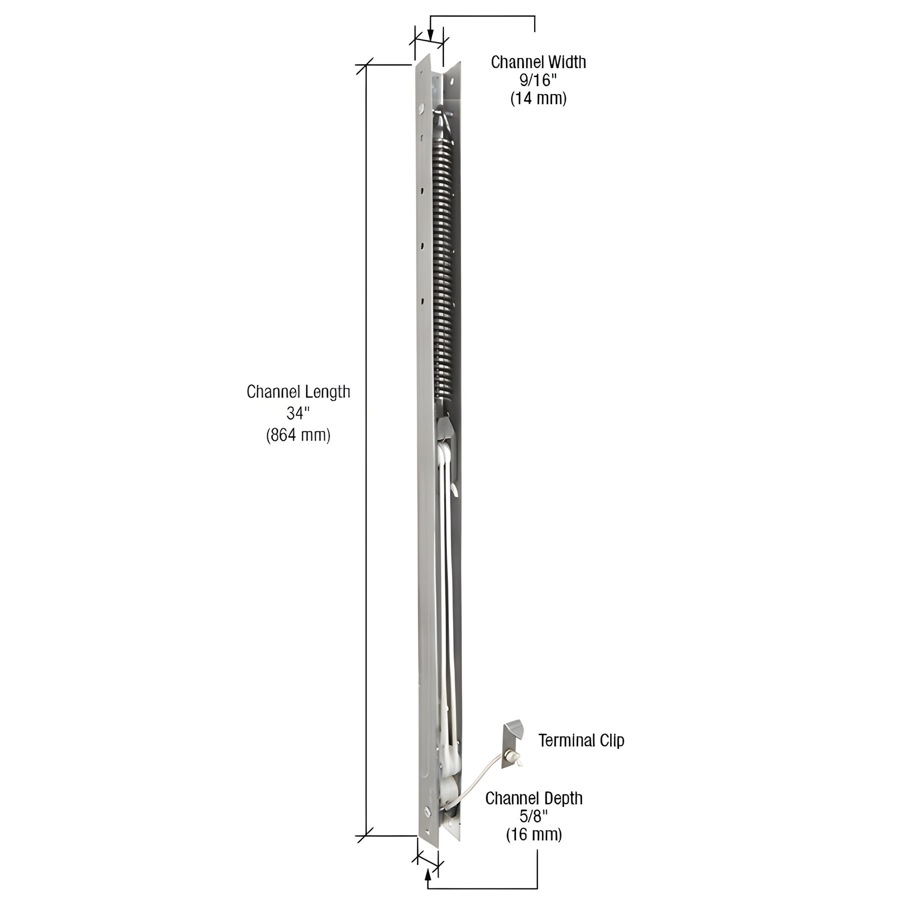 CRL 34" Window Channel Balance - 3340 or 33-4
