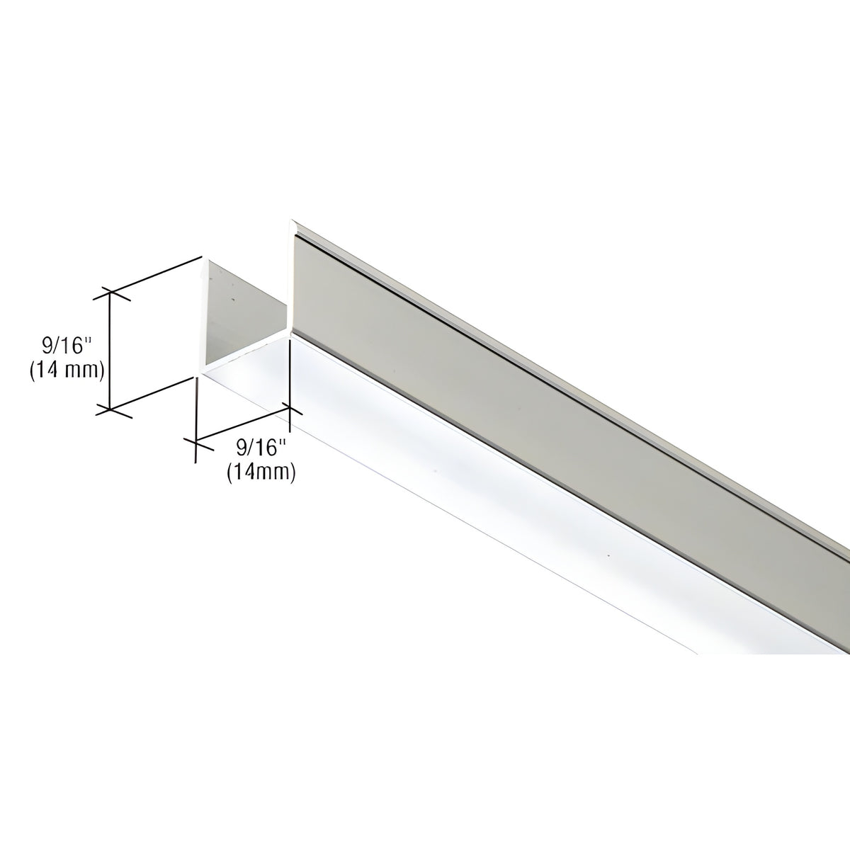 CRL 36" Brite Anodized Snap-in-Filler Insert for EZ-Adjust Header Kit