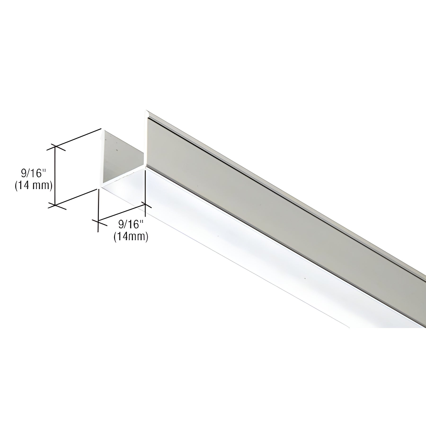 CRL 36" Brite Anodized Snap-in-Filler Insert for EZ-Adjust Header Kit