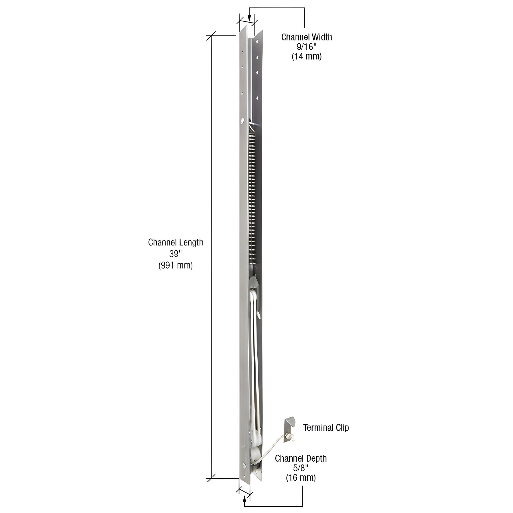 CRL 39" Window Channel Balance - 3840 or 38-4