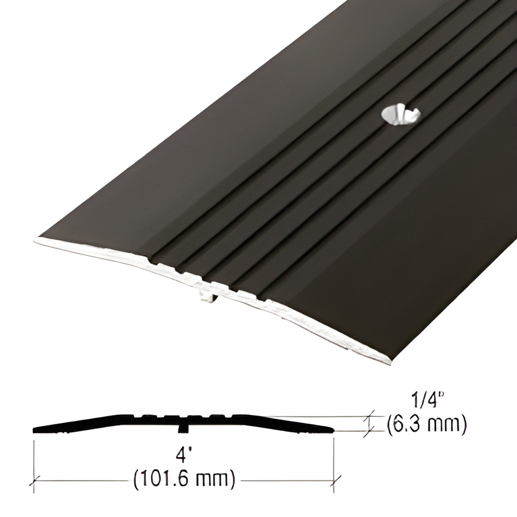 CRL 4" Bronze Commercial Saddle Threshold - 185" Length