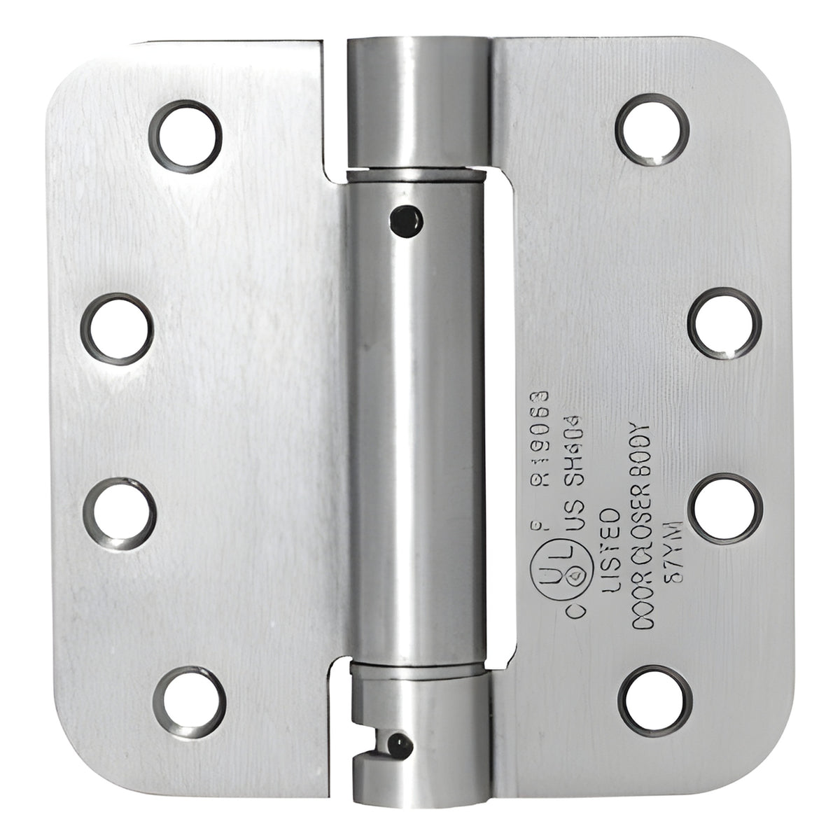 CRL 4" x 4" Dull Chrome Heavy-Duty Spring Hinge