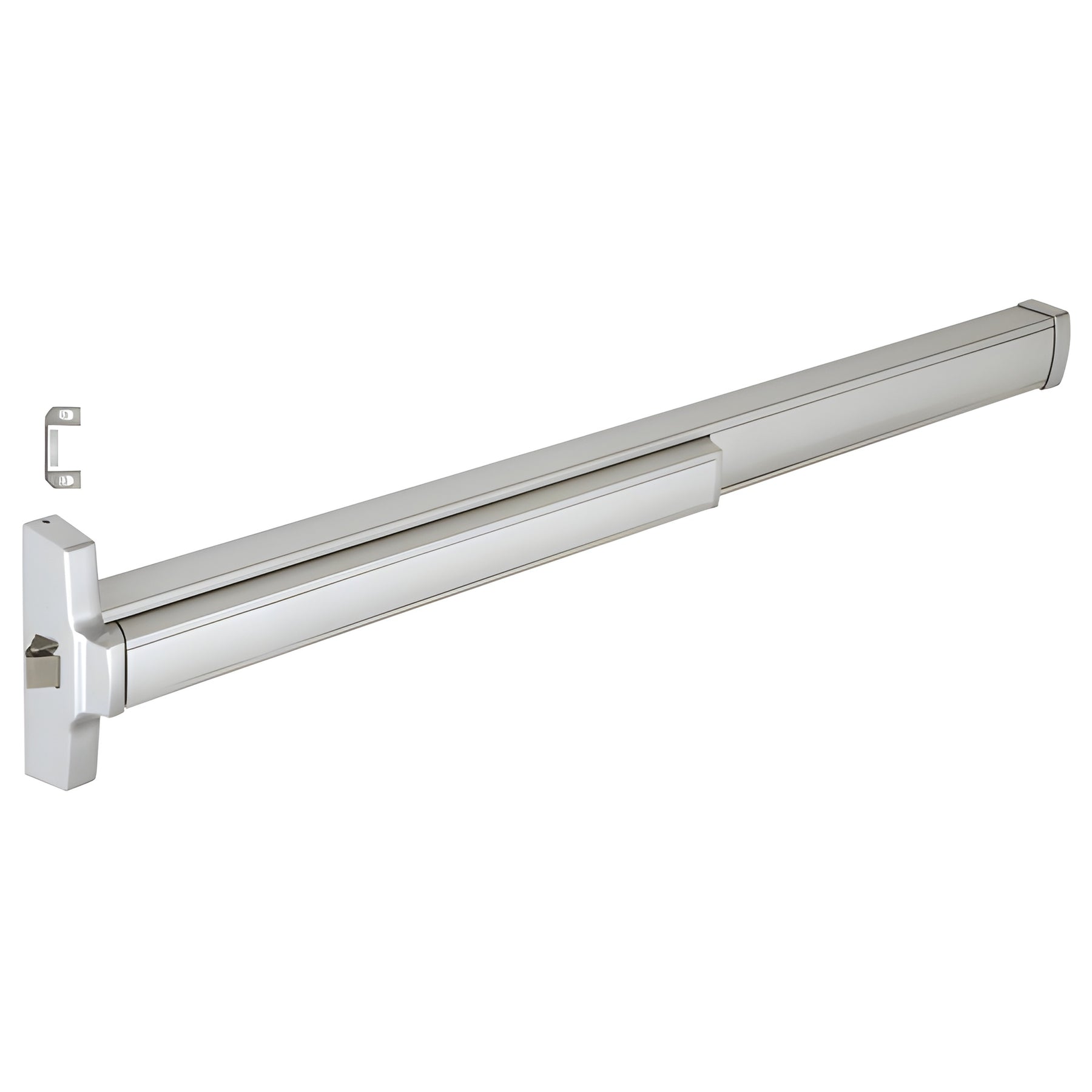 CRL 48" Jackson® Model 2095 Grade 1 Rim Latch Panic Exit Device Left Hand Reverse Bevel with 'C' Strike 4 Foot Aluminum Finish