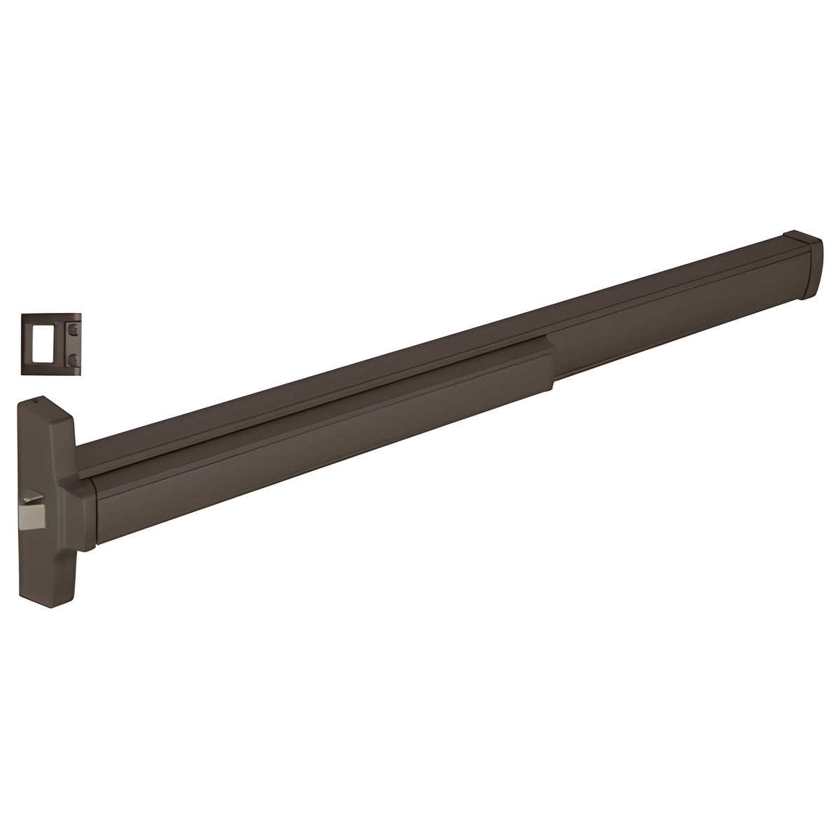 CRL 48" Jackson® Model 2095 Grade 1 Rim Latch Panic Exit Device Left Hand Reverse Bevel with 'S' Strike 4 Foot Dark Bronze Finish