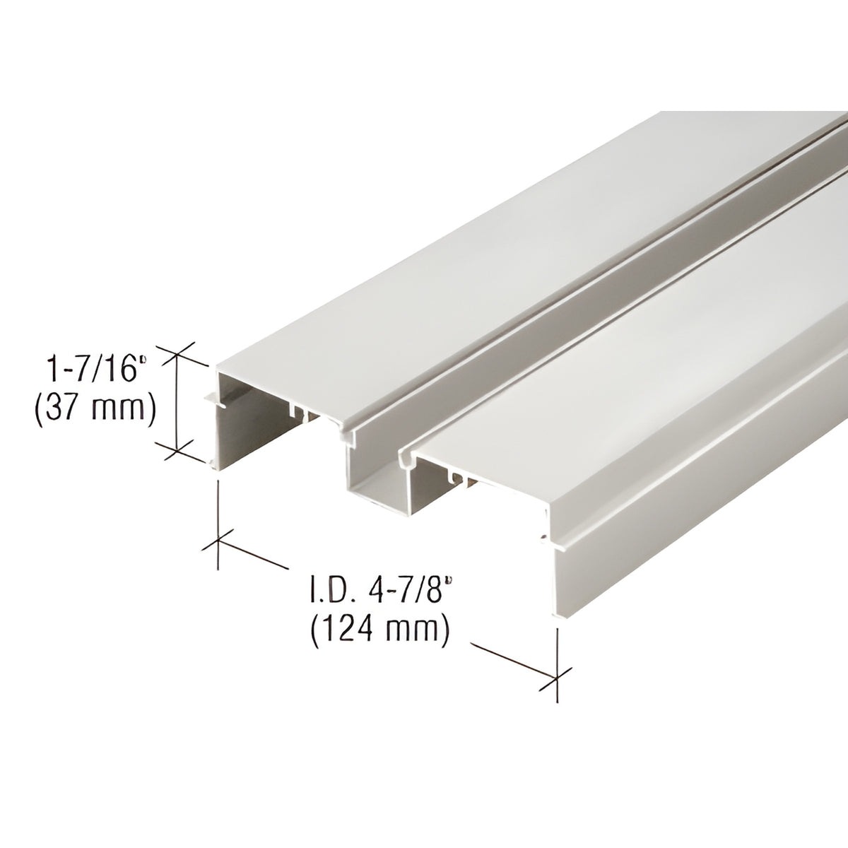 CRL 487 Clear Anodized OfficeFront™ Deep Pocket Wall Jamb/Head - 24'-2"