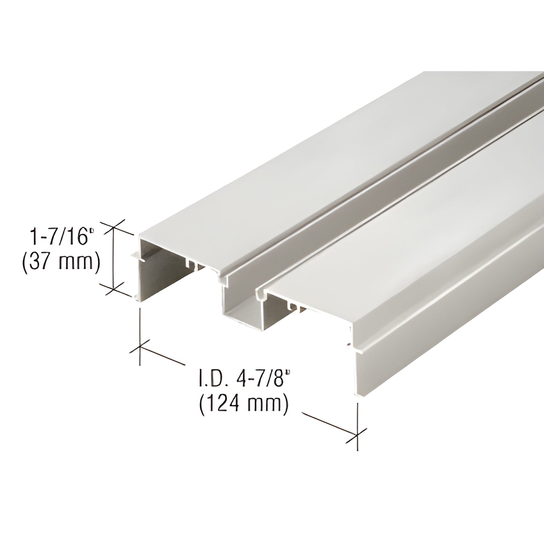 CRL 487 Clear Anodized OfficeFront™ Deep Pocket Wall Jamb/Head - 24'-2"