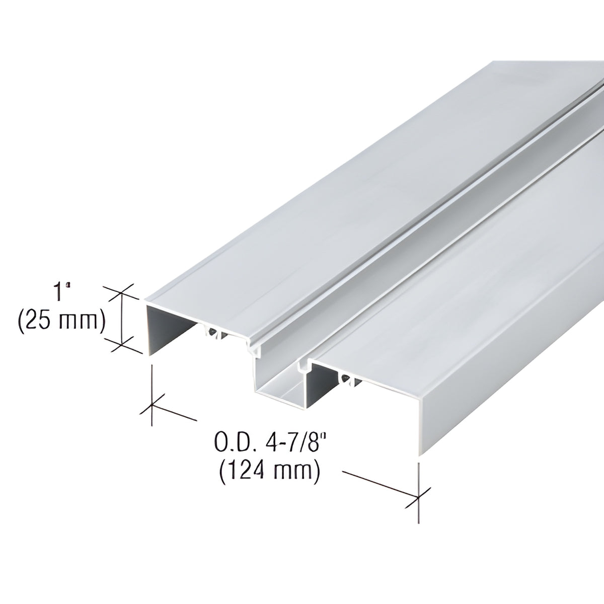 CRL 487 Mill OfficeFront™ Deep Pocket Glazing Insert - 24'-2"