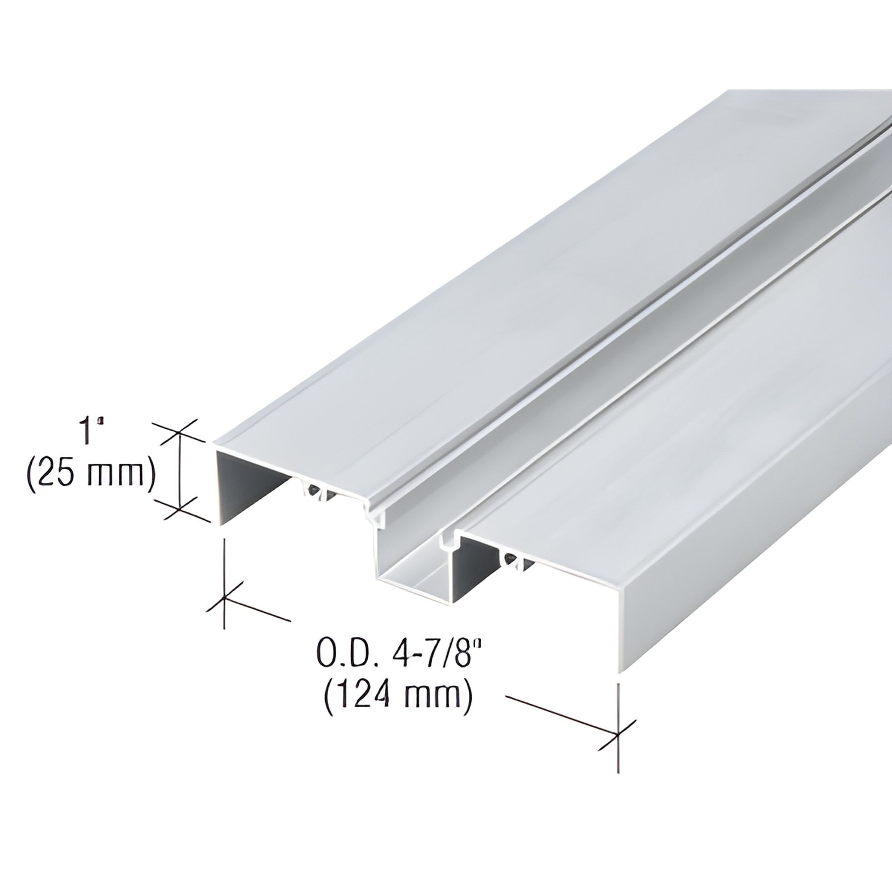 CRL 487 Mill OfficeFront™ Deep Pocket Glazing Insert - 24'-2"