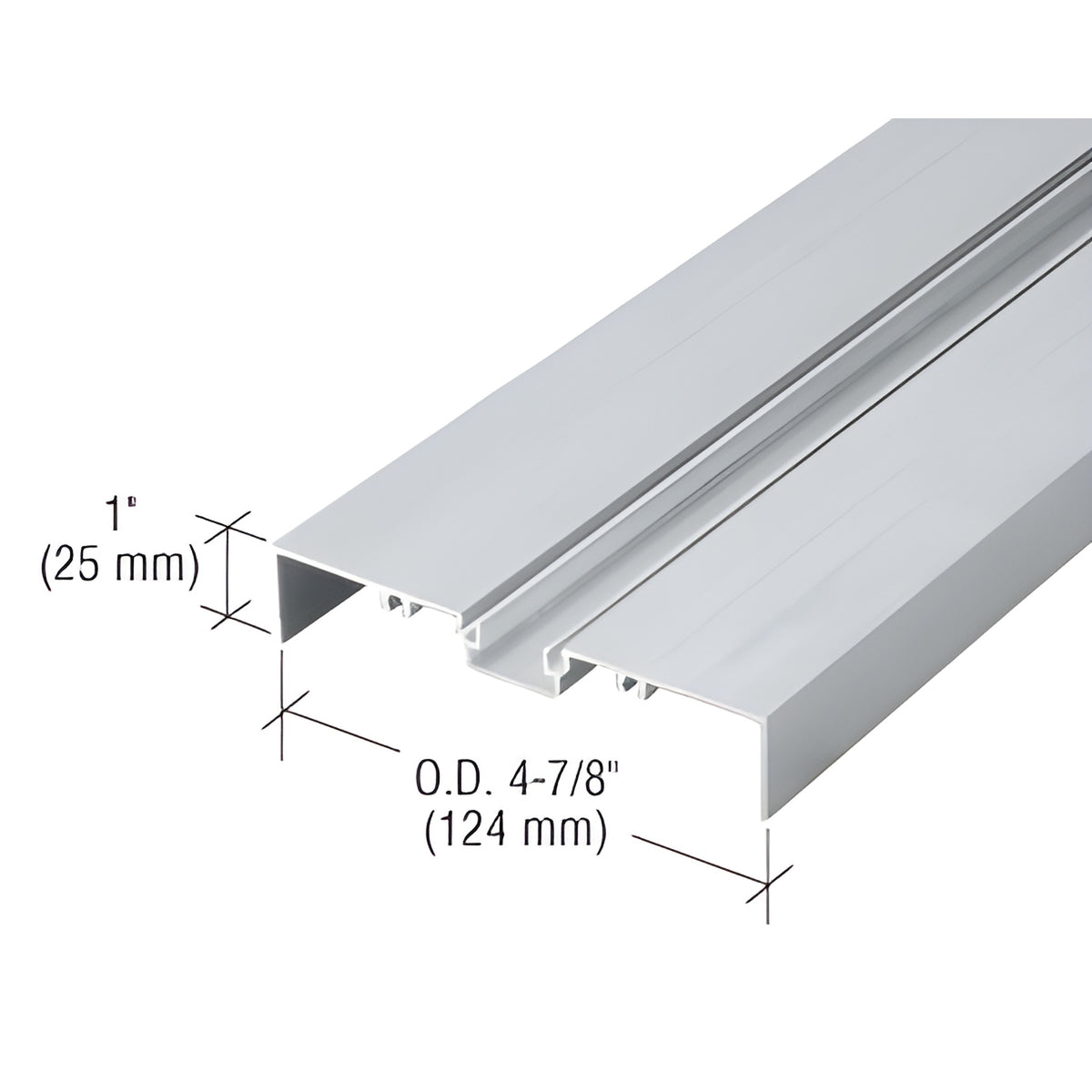 CRL 487 Mill OfficeFront™ Shallow Pocket Glazing Insert - 24'-2"