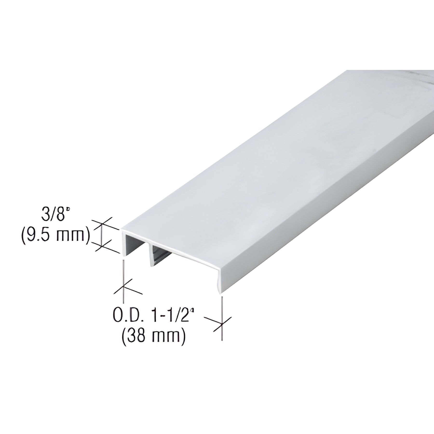 CRL 487 Mill Paint OfficeFront™ Face Trim - 24'-2"