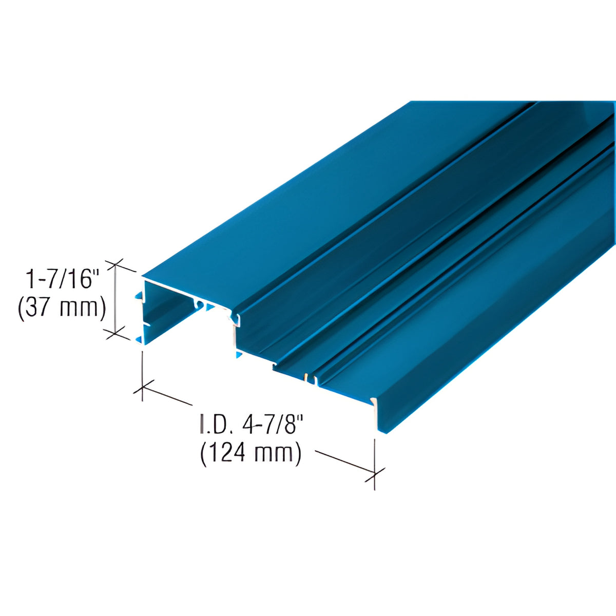 CRL 487 Powder Coated OfficeFront™ Glazing Base - 24'-2"
