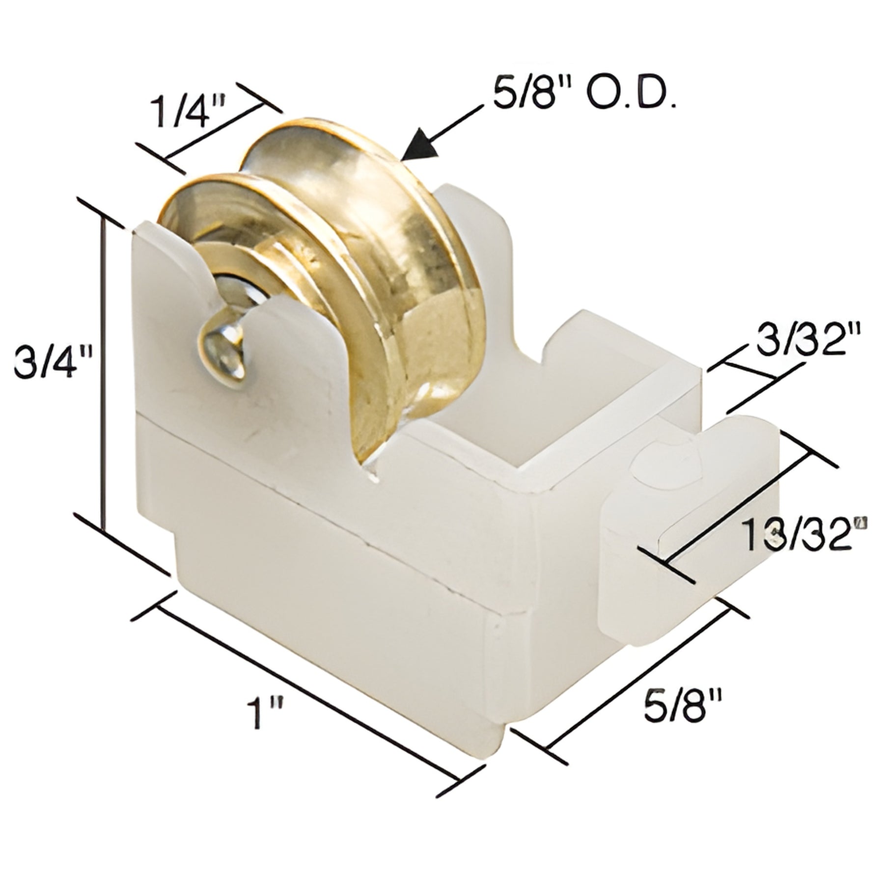 CRL 5/8" Steel Sliding Window Roller