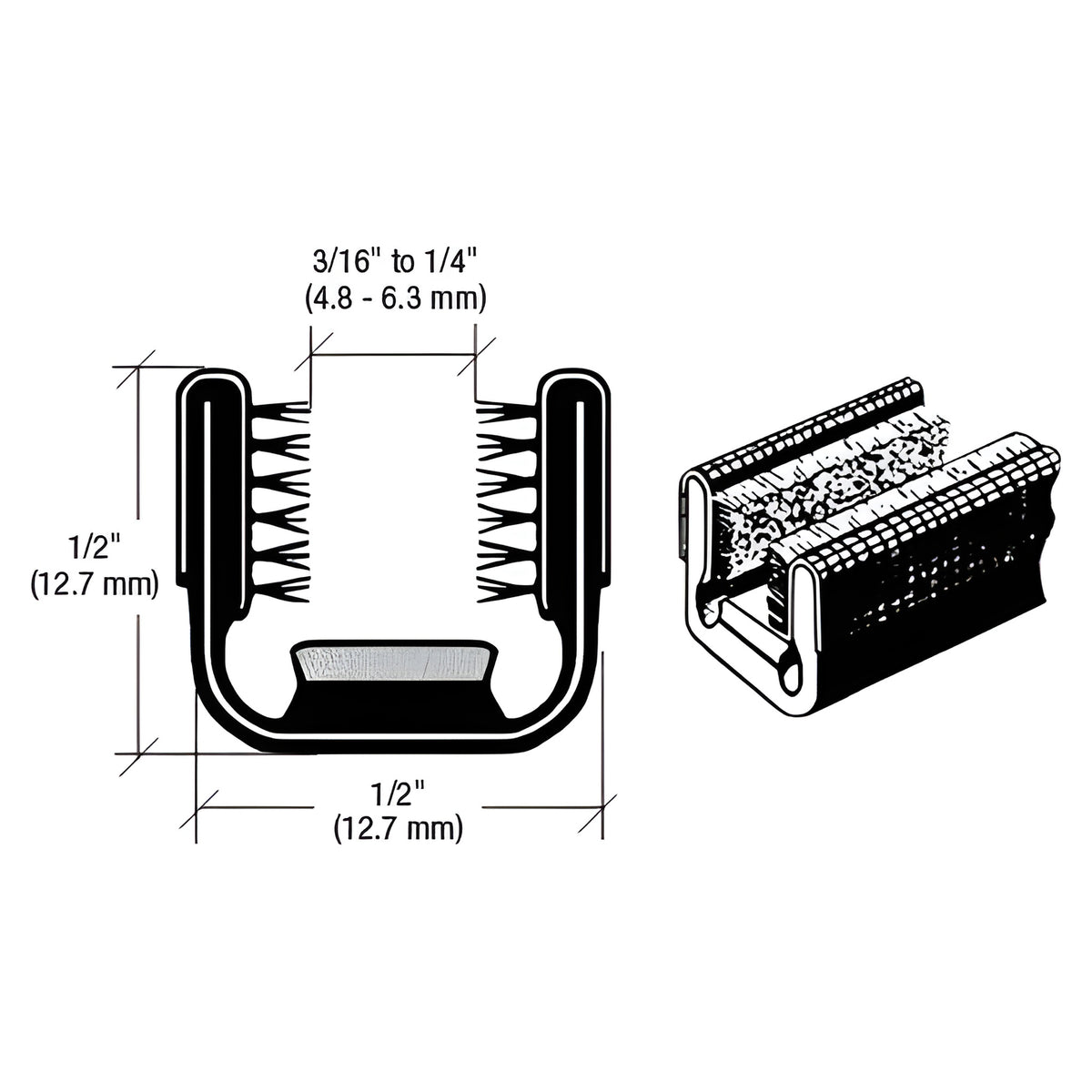 CRL 5V Rigid 96" Channel for 1951 to 1954 Chevy and GMC Trucks Division Bar
