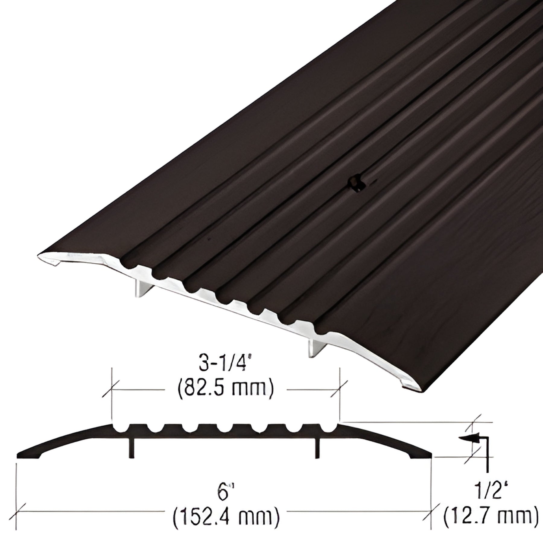 CRL 6" Bronze Commercial Saddle Threshold - 36-1/2" Length