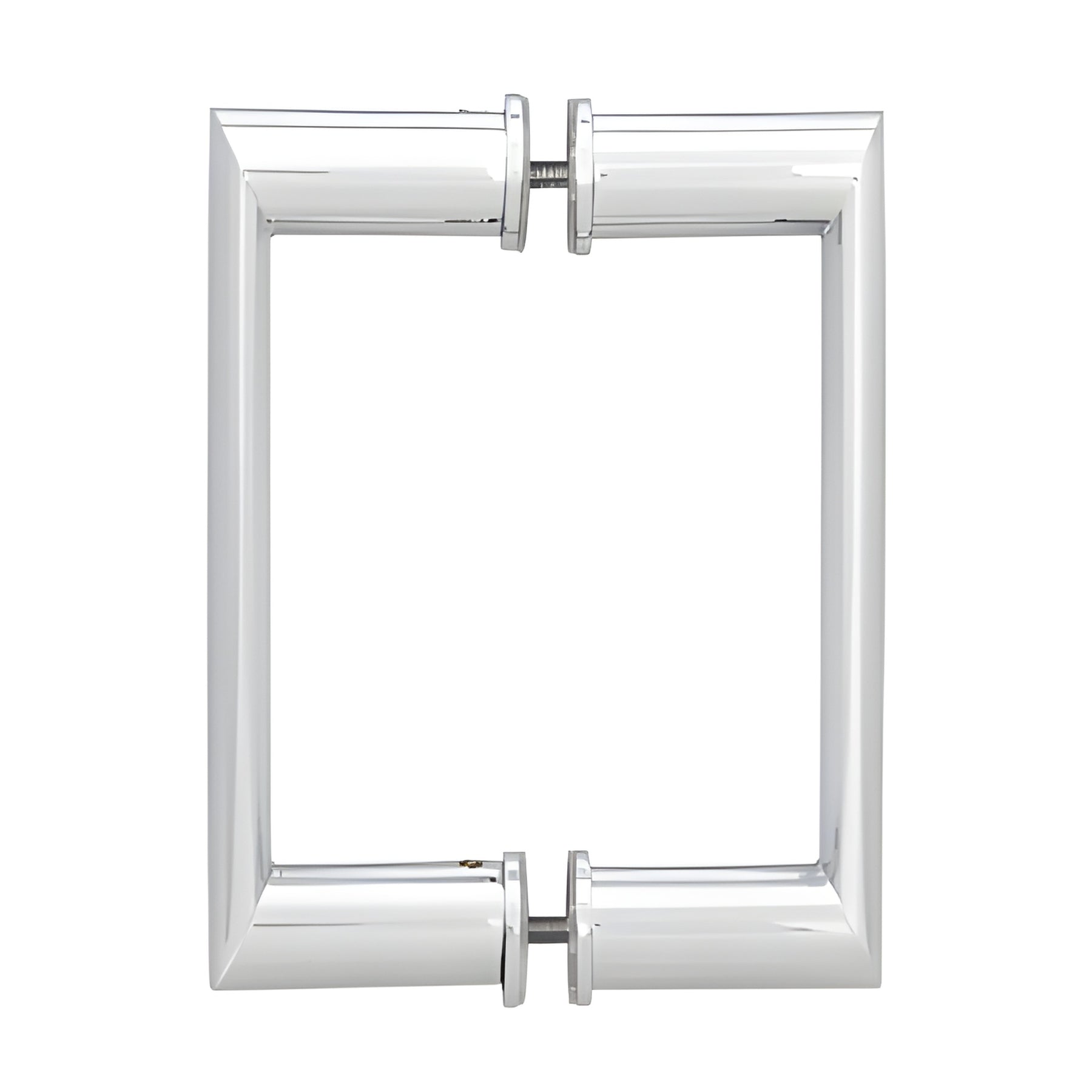 CRL 6" Chrome Back-to-Back Oval/Round Pull Handle