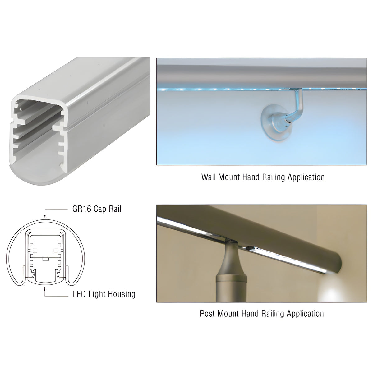 CRL 72" Square Body Housing for LED Strip Lights
