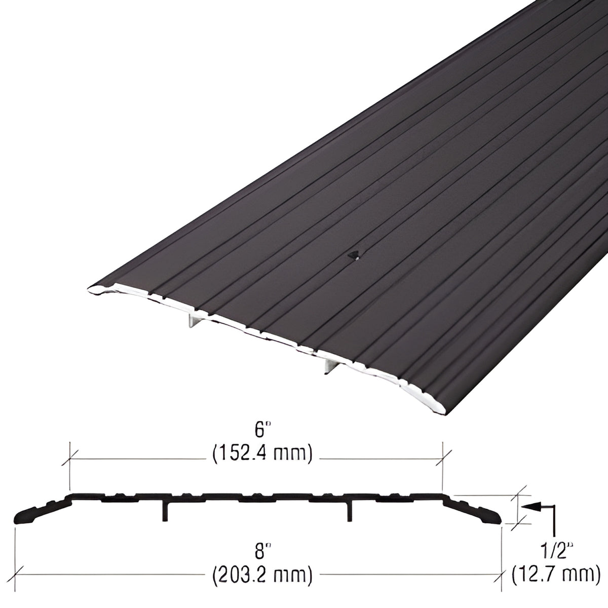 CRL 8" Bronze Commercial Saddle Threshold - 36" Length