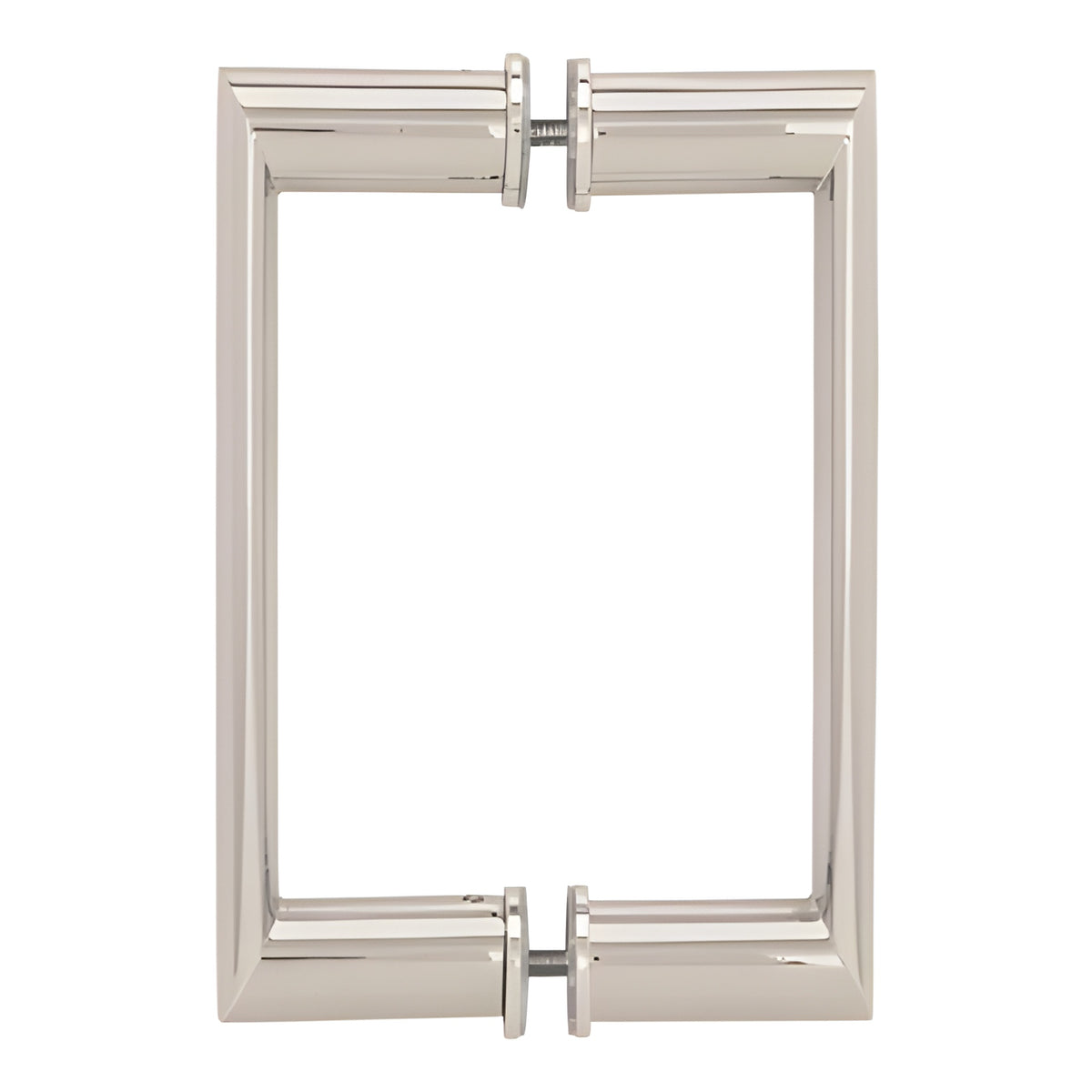 CRL 8" Polished Nickel Back-to-Back Oval/Round Pull Handle