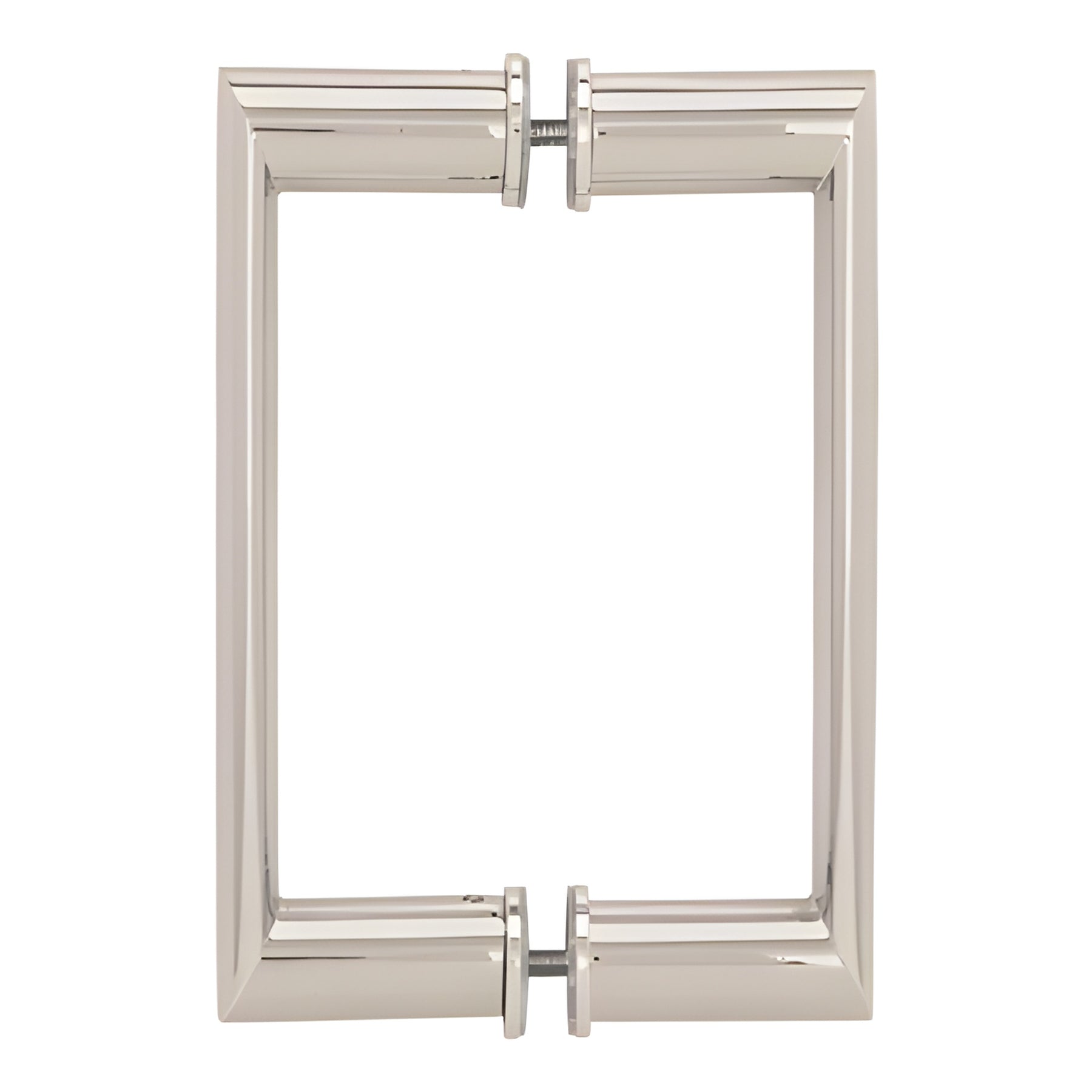 CRL 8" Polished Nickel Back-to-Back Oval/Round Pull Handle