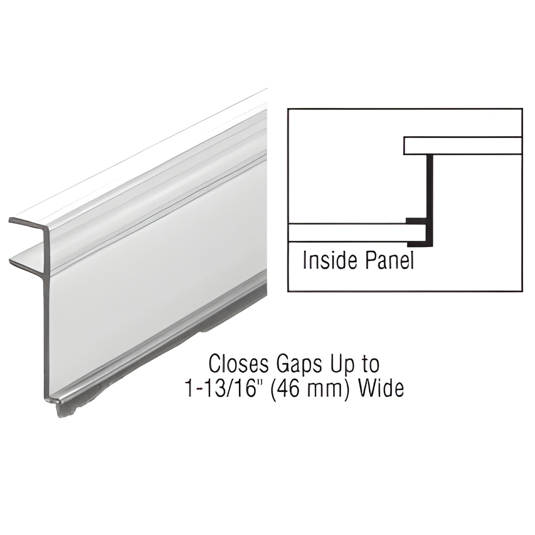 CRL 98" Sliding Door Gap Closing Polycarbonate