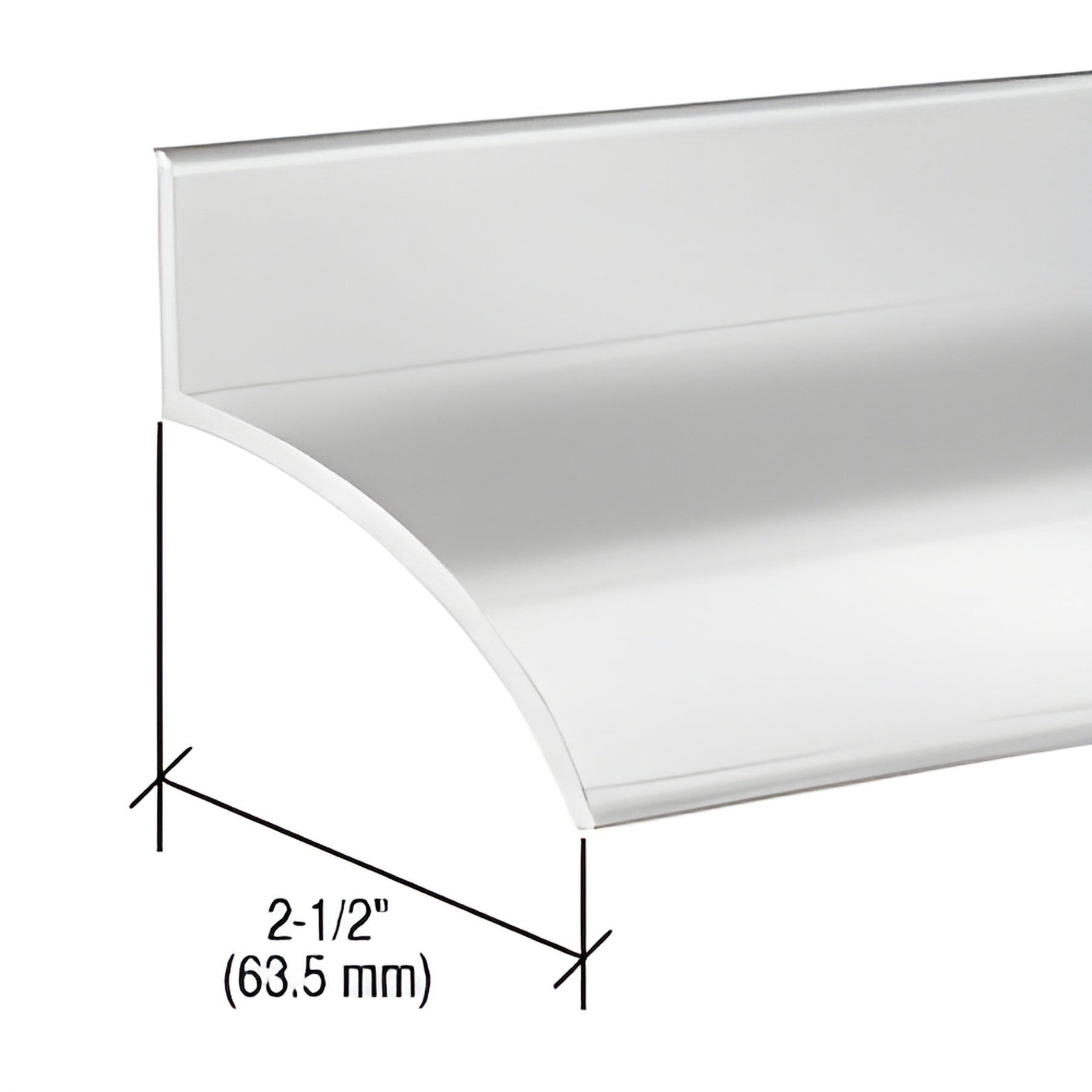 CRL Aluminum 72" Rain Drip 2-1/2" x 5/8"