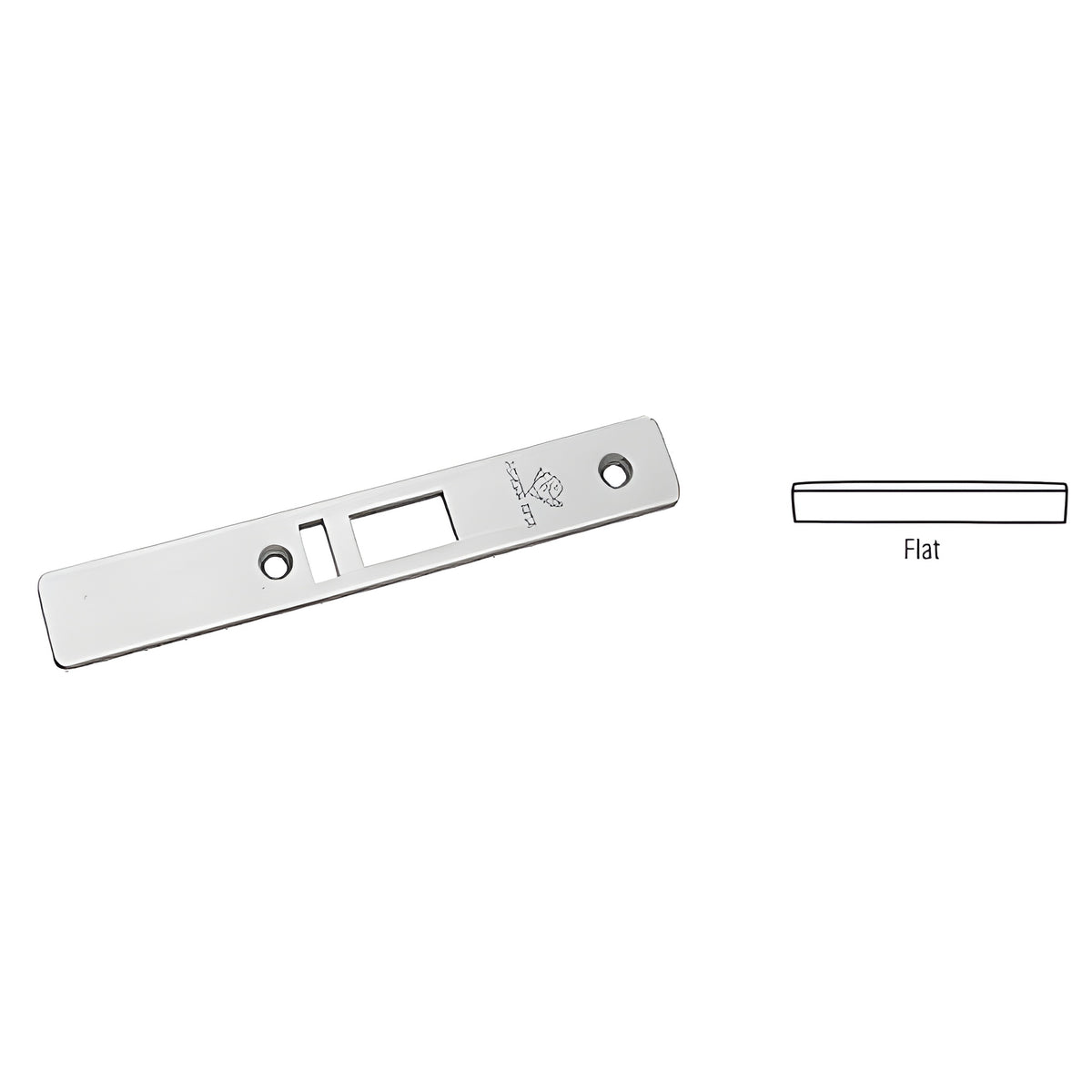 CRL Aluminum Flat Faceplate for AR4513 Series Deadlatch Locks