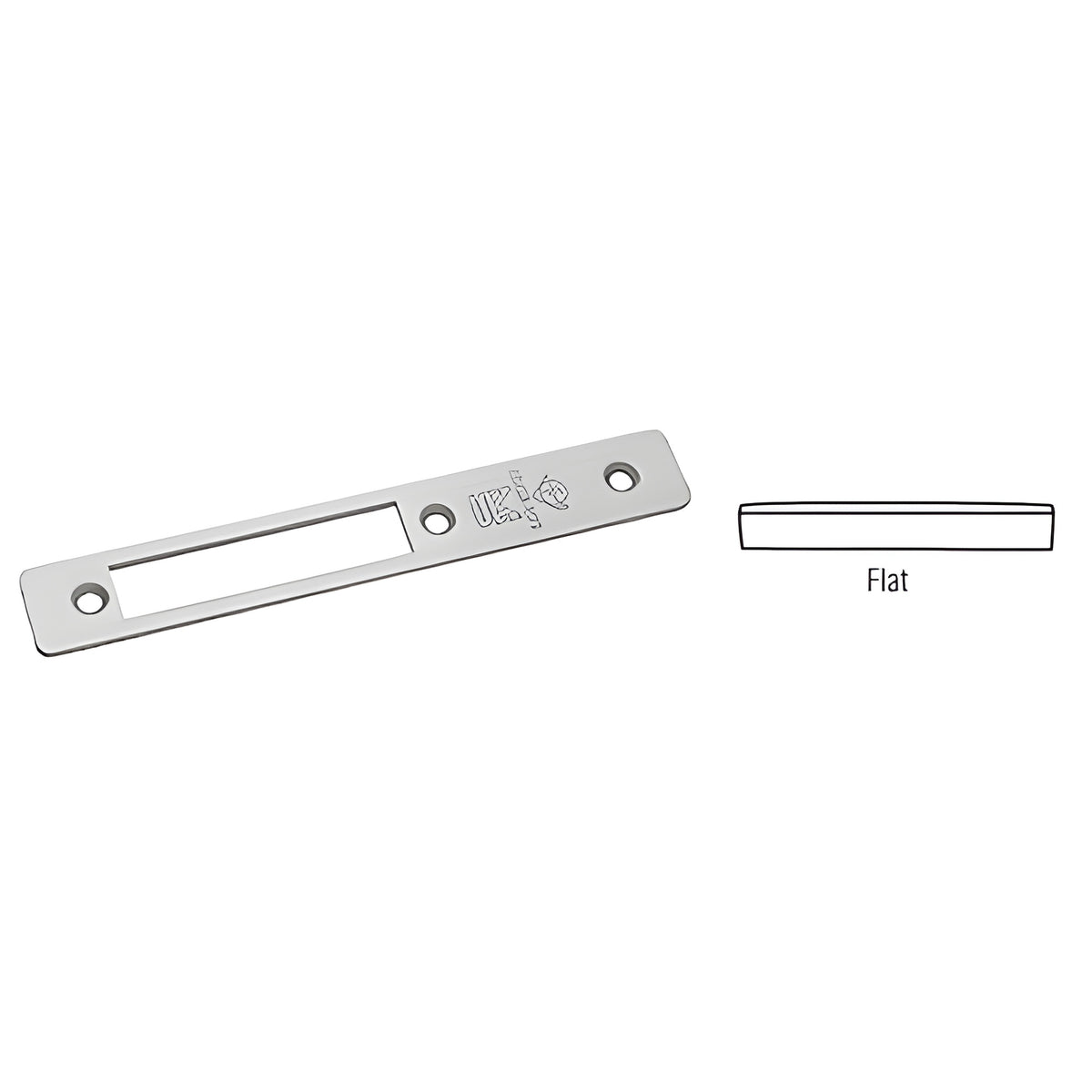 CRL Aluminum Flat Faceplate for MS1853 Series Long Throw Deadlocks