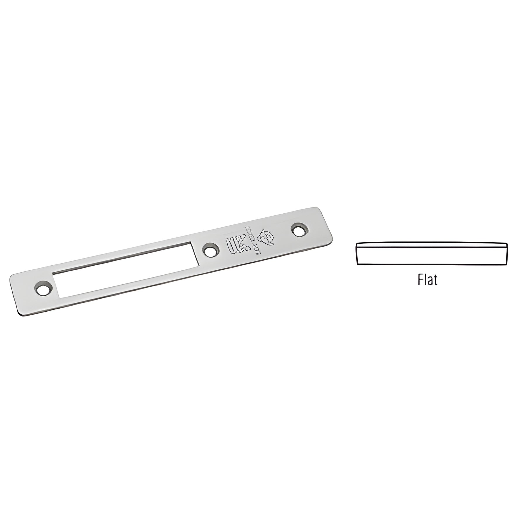 CRL Aluminum Flat Faceplate for MS1853 Series Long Throw Deadlocks