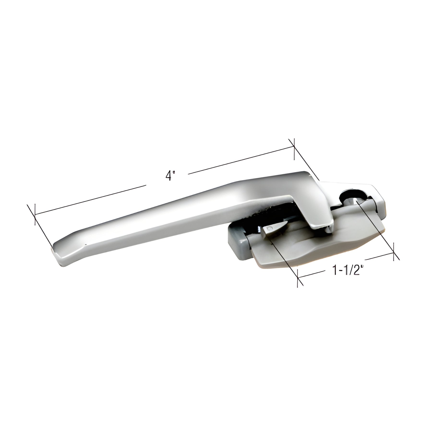 CRL Aluminum Left Hand Cam Handle with 1-1/2" Screw Holes