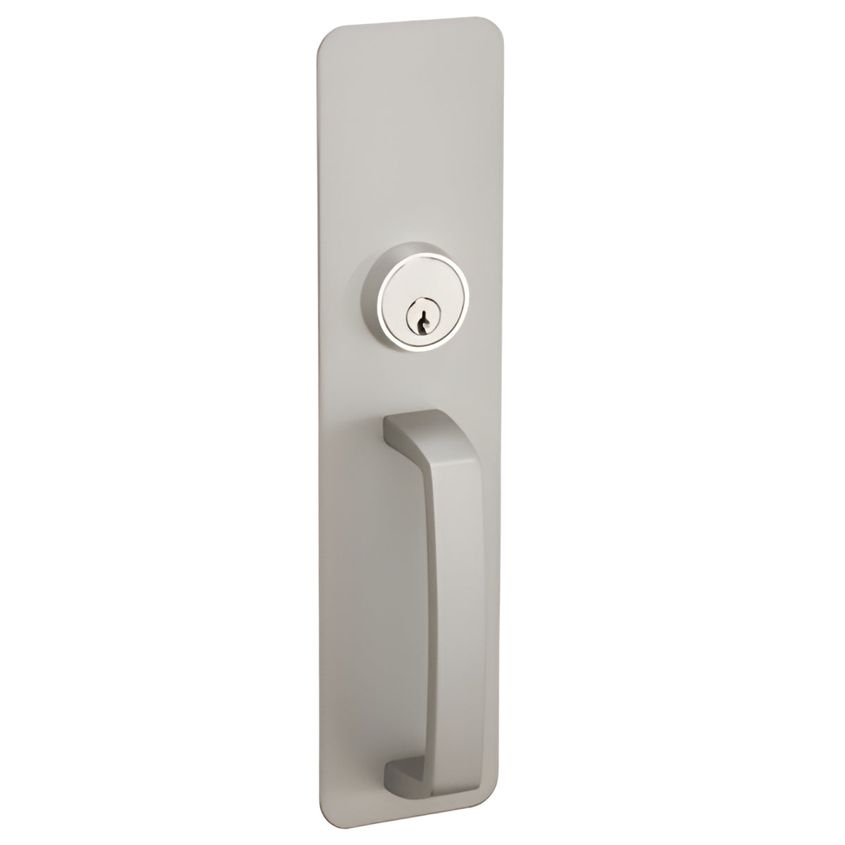 CRL Aluminum Night Latch Pull Trim With Cylinder