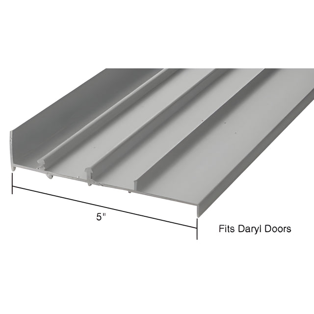CRL Aluminum OEM Replacement Patio Door Threshold for Daryl Doors - 5" Wide x 6' Long