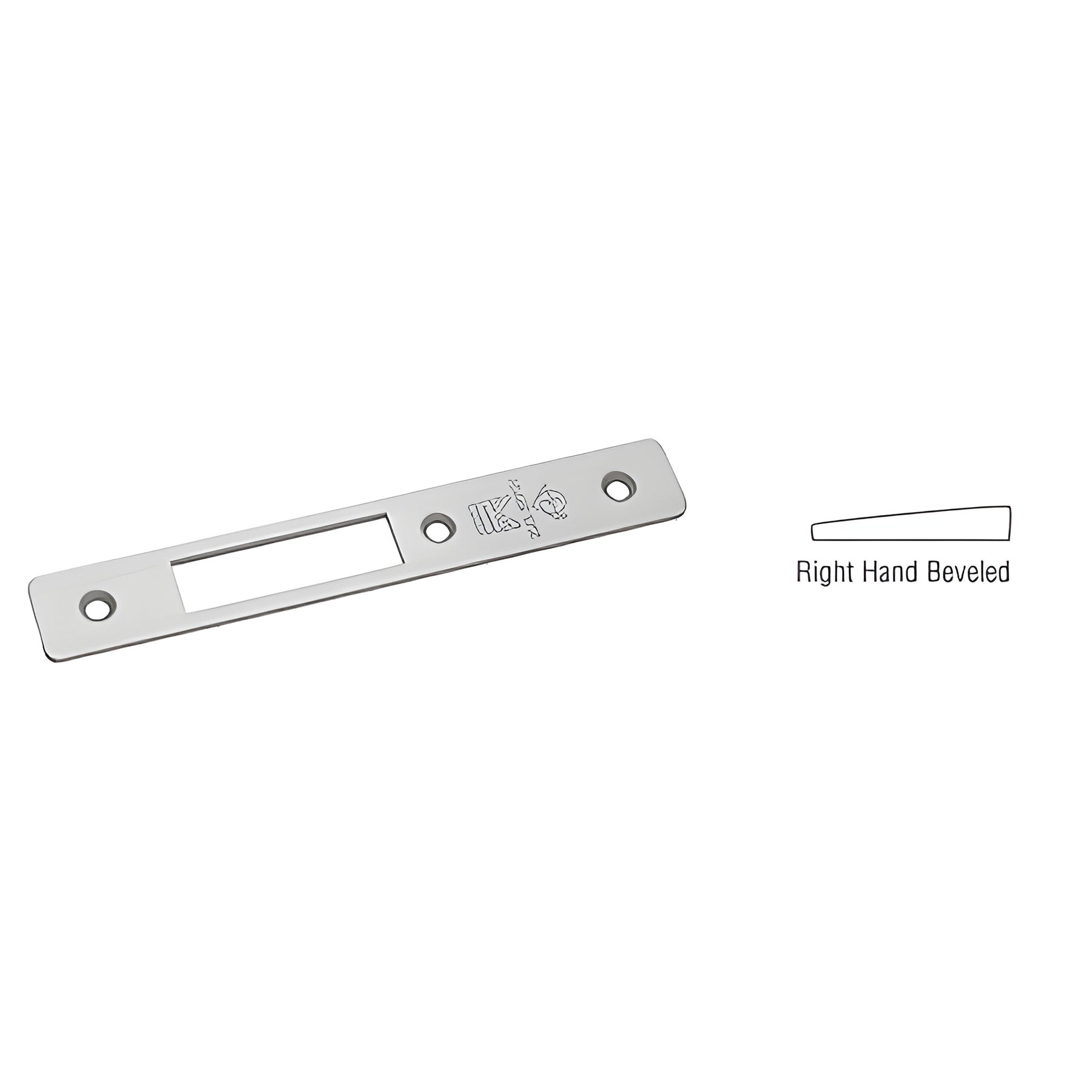 CRL Aluminum Right Hand Beveled Faceplate for MS1853H Series Hook Throw Deadlocks
