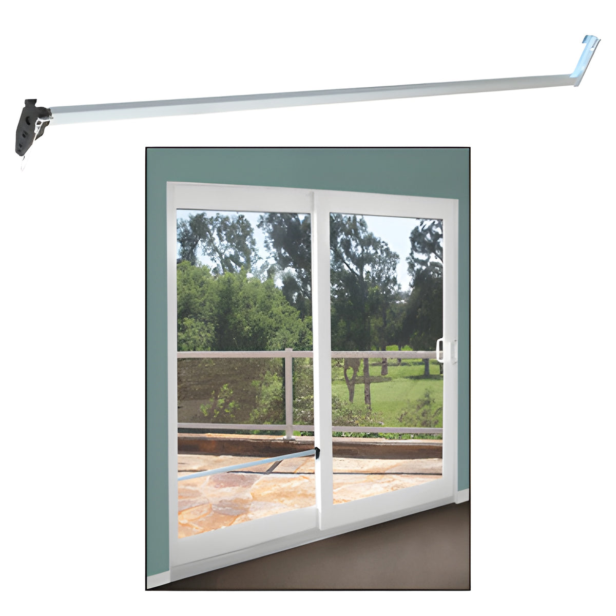 CRL Aluminum Security Bar for Sliding Glass Doors